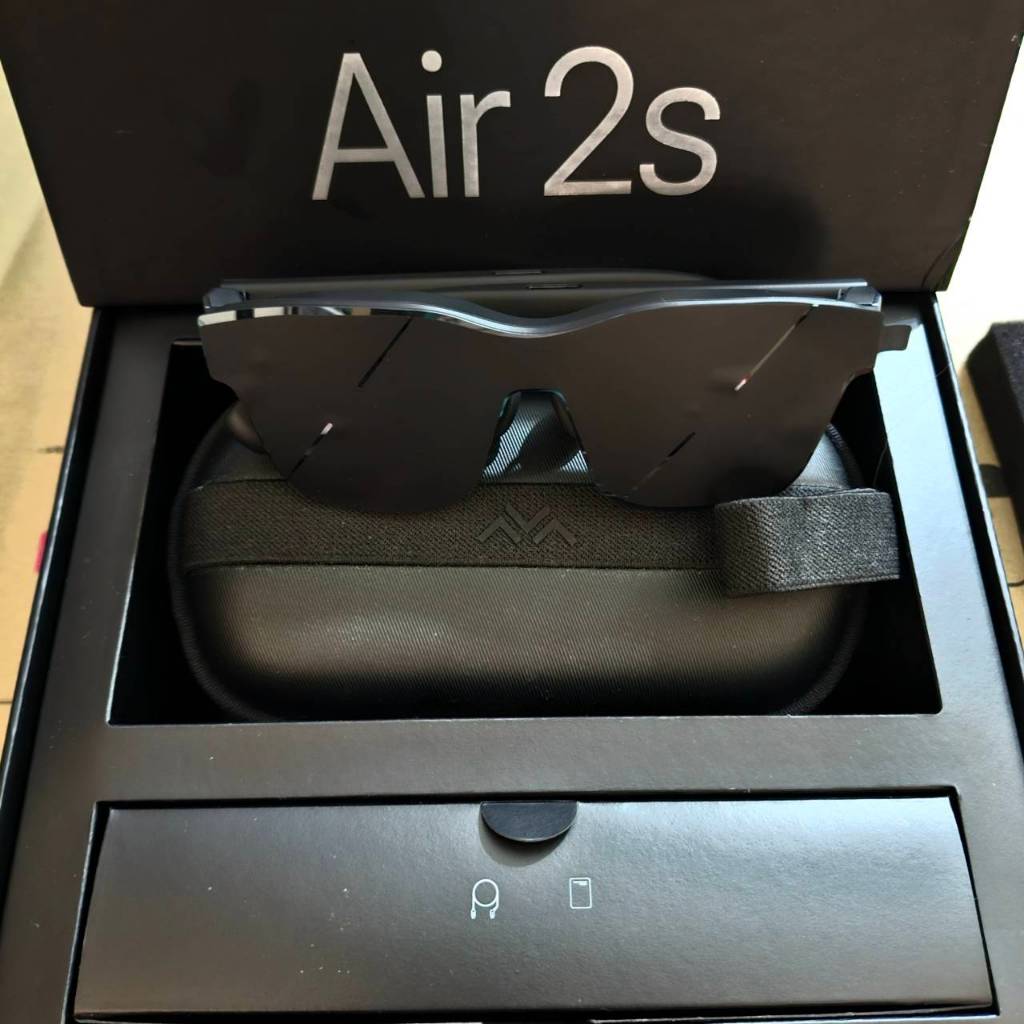 (二手) 9.9成新 雷鳥Air2s 智能AR眼鏡 air 2眼鏡+魔盒控制器
