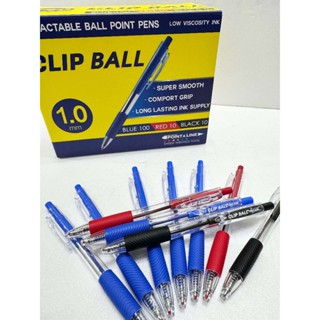【Costco 好市多代購】POINT & LINE 原子筆 1.0 紅筆 藍筆 黑筆 CLIP BALL 寫字筆 滑順