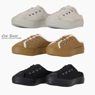 【chii】日本限定 converse all star light plts boa mule ox 絨毛厚底穆勒鞋