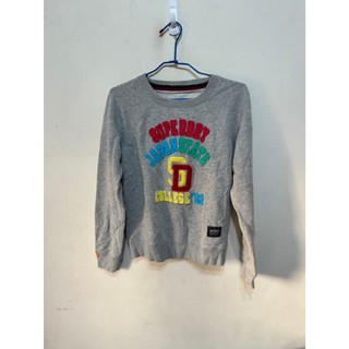 「 二手衣 」 Superdry 女版大學T M號（灰）114