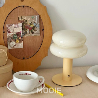【MOOIE】現貨24H出貨 小紅書推薦包豪斯風格 馬卡龍充電小臺燈觸控三色光檯燈夜燈充電款 snowman平替