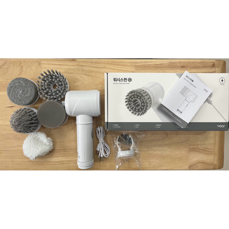 【韓國OA】VOAR WASH SPIN C 萬用無線電動清潔機(VCL-031WH)