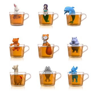 動物造型濾茶器-共12款 | 茶包 泡茶器 食品級矽膠 無毒環保材質