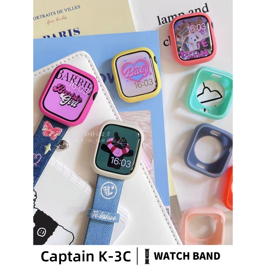 矽膠保護殼 適用 Apple Watch保護殼 S10/9/8/7/SE/6錶殼 42 46 45 44 41 40mm