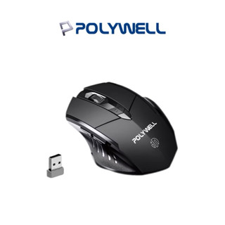 【POLYWELL】無線電競滑鼠 2.4Ghz 6鍵滑鼠 USB充電 可調式光學CPI 省電自動休眠 寶利威爾