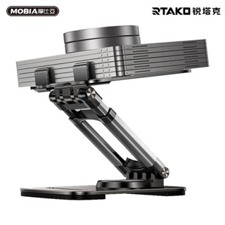 RTAKO ZJ-P01 360°旋轉多功能升降支架【手機、平板】205cm²大面板 雙鋼更穩 正版臺灣公司貨