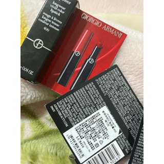 全新/GIORGIO ARMANI GA 400亞曼尼奢華絲絨訂製唇萃 唇膏 精巧版 紅管