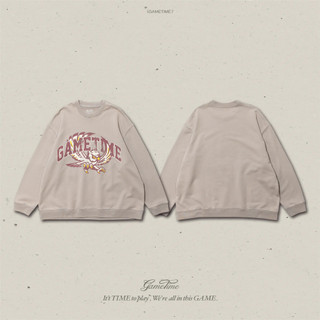 GameTime 24FW Washed Owl Logo Sweatshirt