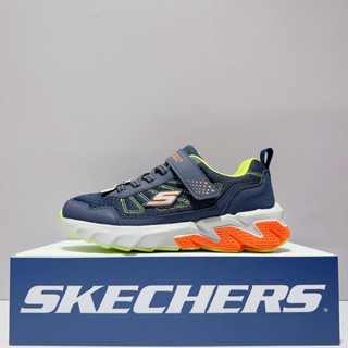 SKECHERS ELITE SPORT TREAD 中童 藍色 魔鬼氈 運動 慢跑鞋 休閒鞋 403962LNVY
