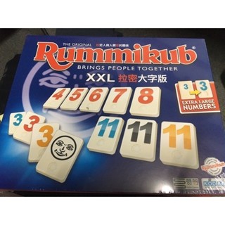 KODKOD~拉密數字牌大型版 大字版 XXL Rummikub 正版**小熊書店**