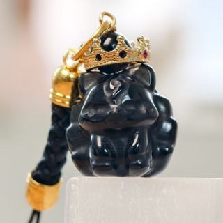 【靈狐守護】黑曜石九尾狐吊飾｜避邪招桃花・御守飾品