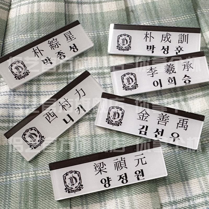泡芙喵 enhypen男團樑禎元 西村力 樸綜星 沈載倫 朴成訓 金善禹應援週邊胸針李羲承名牌書包筆袋掛件飾品 配飾