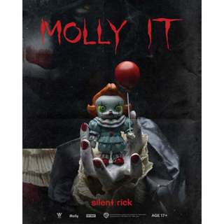POP MART 泡泡瑪特100% Molly IT小丑回魂吊卡 POP MART 小丑吊卡 公仔 玩具 限量