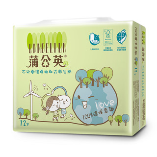 蒲公英 環保抽取式衛生紙110抽 (12包X6串) (箱購)