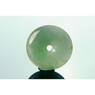 [Disk水晶][富貴平安]老坑冰飄陽綠~古錢平安扣AW-24(直徑29mmx6mm重11克)