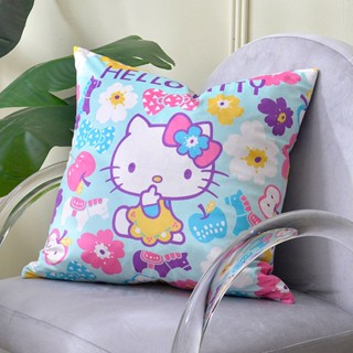 Fancy Belle 正版授權 靠墊 抱枕 45x45cm HELLO KITTY北歐花園 麂皮 三麗鷗聯名 格蕾寢飾