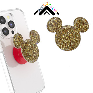 隔日到貨 泡泡騷 手機支架 迪士尼 炫彩黃金 米奇 PopSockets 伸縮手機支架