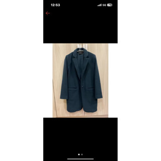 Giordano ladies 藍綠色羊毛外套