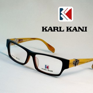【 美國嘻哈品牌KARL KANI 】 街頭文化｜仿木紋｜霧面黑｜潮流休閒品牌｜紐約｜鏡框｜出清｜長方框【唯光眼鏡 】