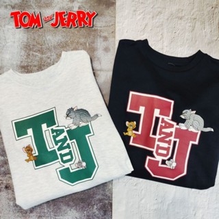 🐶olatoy🐱 日本 湯姆貓與傑利鼠 TOM and JERRY 刺繡卡通長袖衣服大學T