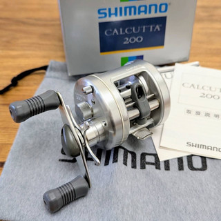 (日本製）二手 Shimano calcutta 200 兩軸式捲線器 黑康 金康路亞 假餌 根魚 岸拋 溪釣 管理池