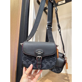 🔥卡拉國內外代購🔥 現貨在臺🇹🇼 Coach Amelia小馬鞍包 新品 限量 單寧黑