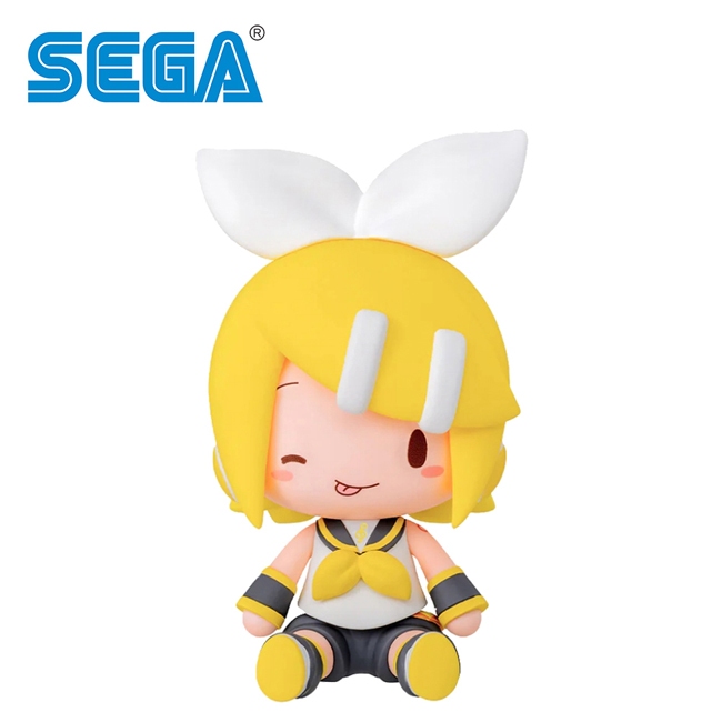 鏡音鈴 可換表情 掌上坐姿公仔 公仔 模型 8cm 坐姿公仔 坐坐公仔 初音未來 SEGA 日本正版【現貨】