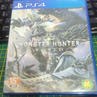 PS4-魔物獵人世界-中文版-實體二手品