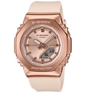 CASIO卡西歐 G-SHOCK 俐落時尚 金屬錶殼 八角形錶殼手錶 GM-S2110PG-4A 40.5mm