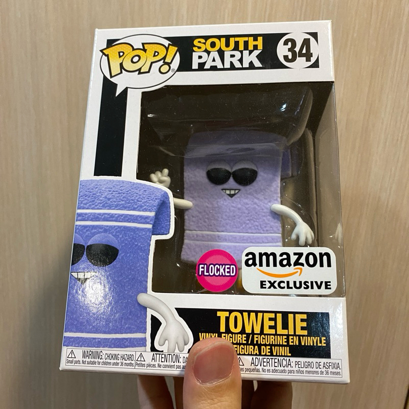 [李大] 正版現貨 Funko POP 南方公園 毛巾先生 植絨 Towelie amazon限定 #34