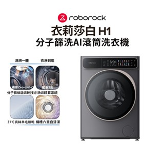 Roborock 衣莉莎白 H1 10KG 分子篩洗脫烘AI滾筒洗衣機 贈Persil洗衣凝露1.5L