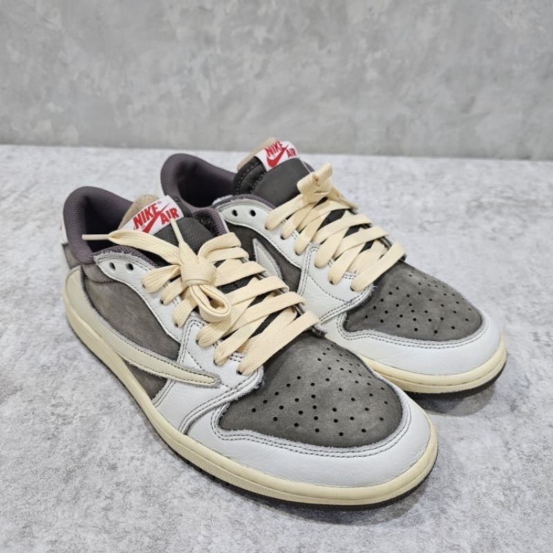 [二手A級] US10.5 AJ1 Low x Travis Scott 摩卡 倒鉤 低筒 DM7866-162