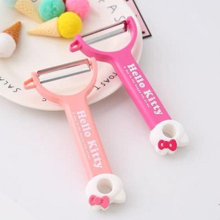 hello kitty韓版卡通可愛不銹鋼水果削皮刀 多功能蘋果刨皮刮皮器