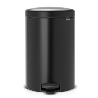 【易油網】BRABANTIA PEDAL BIN NEWICON 黑色 時尚腳踏式垃圾桶 20L #114106