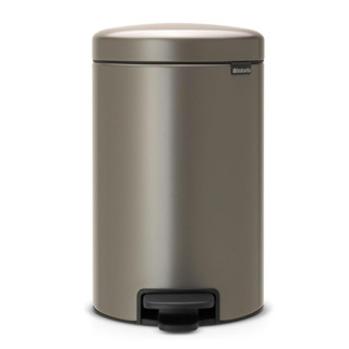 【易油網】BRABANTIA PEDAL BIN NEWICON 白金 時尚腳踏式垃圾桶 12L #113628
