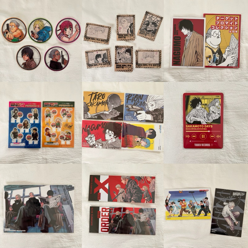 （0123更/出清）坂本日常 SAKAMOTO DAYS 特典 貼紙 拍立得 書籤 明信片 卡片 徽章 立牌 多南雲