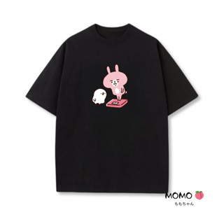 【MOMO】情侶短袖 oversize t恤 大碼短袖 100%純棉短袖 卡娜赫拉T恤 Kanahei t shirt