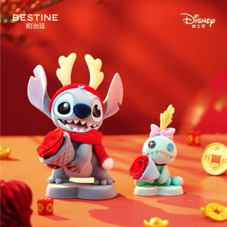 【現貨】BESTINE 迪士尼 X 柏治廷聯名～Stitch 史迪奇 醜ㄚ頭 永生花玫瑰禮盒 公仔 擺件