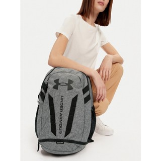 UA UNDER ARMOUR Hustle Backpack 5.0運動後背包 防潑水 灰黑色 1361176-002