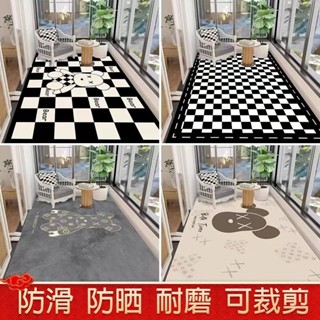 ins風 pvc地墊 陽臺地墊 廚房地墊 客廳地墊 寵物地墊 玄關地墊 臥室地毯 防水防滑防曬 可定製裁剪 地毯地墊