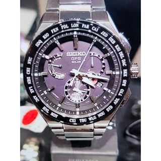 可刷卡 可分期 SEIKO精工 ASTRON GPS雙時區鈦金屬錶(8X53-0AV0D)-46.1mm
