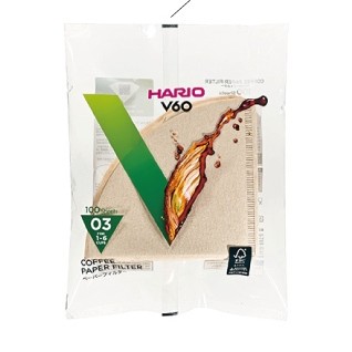 日本 HARIO V60無漂白03濾紙100張(VCF03-100M)