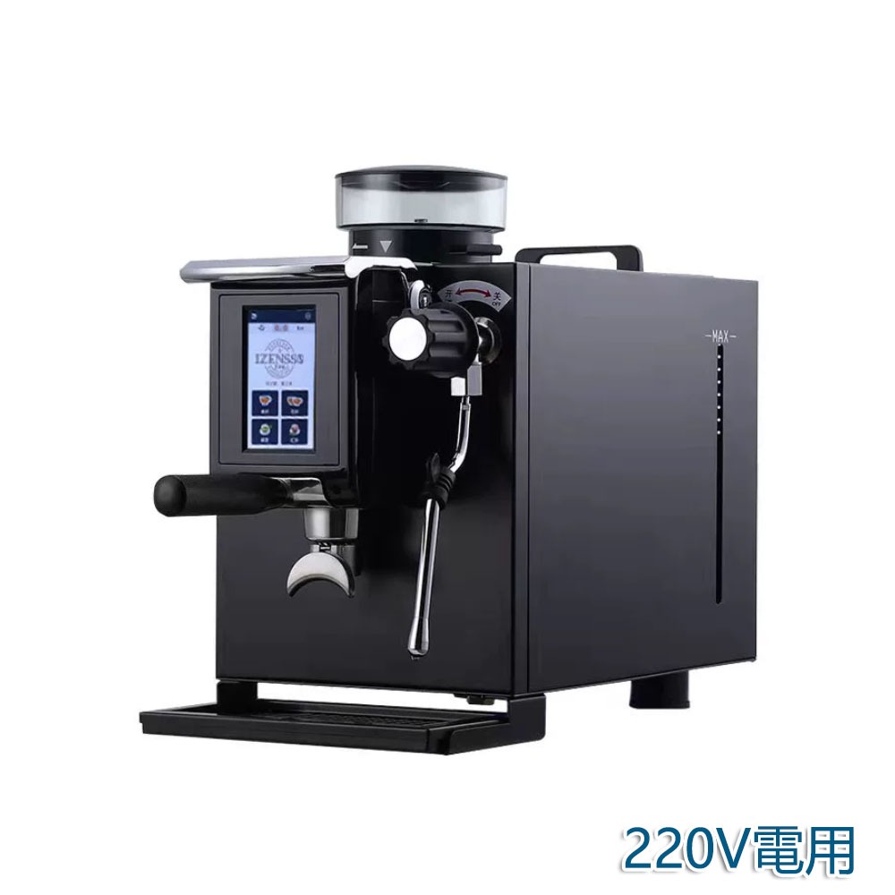 5Cgo【批發】3090A咖啡機意式半自動研磨一體機商用小鋼炮蒸汽式打奶泡 含稅代購t694911717576