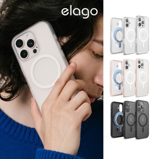 <elago> iPhone 16 Plus/Pro/Pro Max 磁吸感應軍規耐衝擊防摔邊框手機殼 現貨 原廠正品