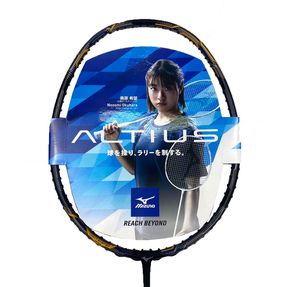 【宅配免運】MIZUNO 美津濃 ALTIUS03 FLASH羽球拍 4U5 黑X金 73GTB40309