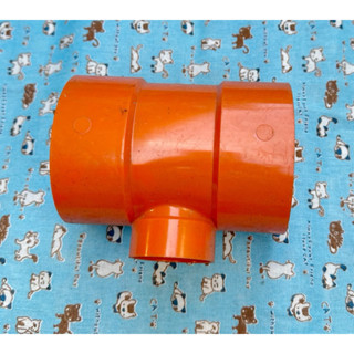 南亞 橘色 塑膠管零件 PVC PT 排水三通 異徑三通 T型接頭 排水零件 2”、3”、3-1/2”、4”
