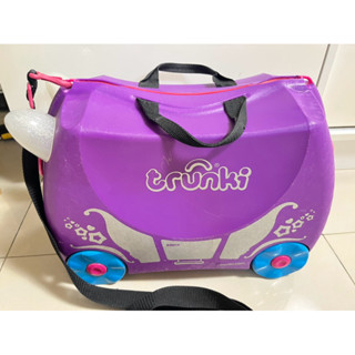 trunki 紫色公主馬車兒童騎乘行李箱