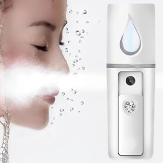 便捷式奈米保濕噴霧儀,迷你USB充電加濕器,戶外旅行水霧器,霧化美容保濕補水儀,粉色/白色