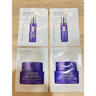 CLINIQUE 倩碧 天才鐳射超緊緻活膚霜 (1ml) 乳霜、天才鐳射修護煥膚精華 (1ml) A醇精華液