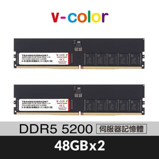 v-color 全何 DDR5 5200 96GB(48GBX2) ECC U-DIMM 伺服器記憶體